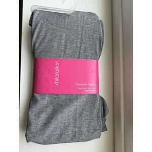Xhilaration Opaque Tights Grey S/M Heather Gray Nylon Blend NIP